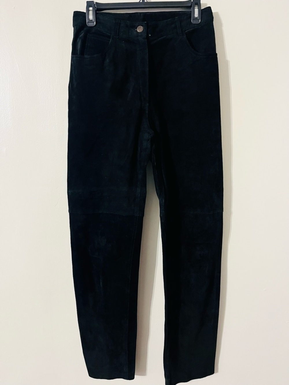 VINTAGE Black Pia Rucci Suede Pants Sz 12